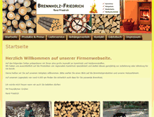 Tablet Screenshot of brennholz-friedrich.de